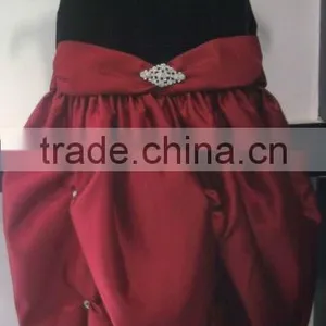Red Black Flower Girl Dresses Sleeveless Dress thumbnail-1