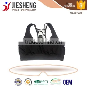 Wholesale Massage Pad Sport Yoga Wireless Bra With Sexy Lace thumbnail-2