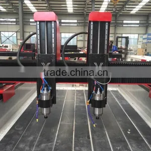 Jinan Economical Heavy Double-head Engraving Polishing Stone Cnc Router thumbnail-3