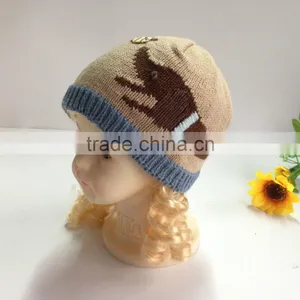 New Acrylic Lovely Knitted Baby Hats Factory thumbnail-2