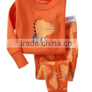 Wholesale Baby Boys and Girls Long Sleeve 2pc Cotton Pajmas Kids Pijamas Child Sleepwear thumbnail-1