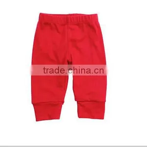 Wholesale Newest Baby Plain Green Infant Soft Cotton Leggings Kids Harem Pants thumbnail-4