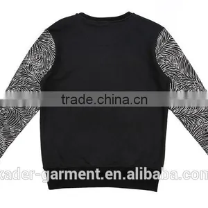 2015 Online Shopping Garment Fashion Sweatshirt Plain Sweatshirt With Palm Leaves Sleeve thumbnail-2