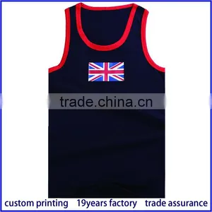 OEM Cotton/CVC/TC Wholesale Men Fitness Tank Tops in Bulk thumbnail-4