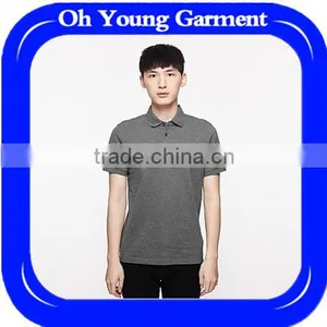 2017 Men Polyester Cotton Shirt Custom Men Polo Shirt 180gsm Promotional T-shirt thumbnail-1