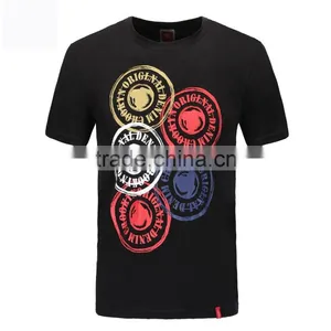 Fashion O Neck Short Sleeves Custom Men T Shirt Printing thumbnail-1