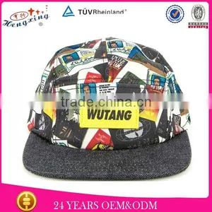 Waxed Cotton Tie Dye Wholesale Custom 5 Panel Hats thumbnail-1