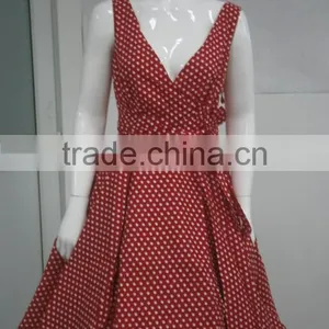 Walson Rockabilly Tea Shirt Dress Polka Dot 50s Retro Plus thumbnail-3