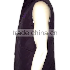 China Manufactory High Quality Stiff Neck Fitted Sleeveless Nylon Puffy Vest thumbnail-3