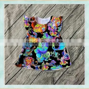 Halloween Costumes 2017 Wholesale Girls Dress Fiutter Sleeves With Picture Baby Boutique Clothing thumbnail-5