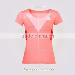 BEROY Custom Fitness Women Gym Cycling Running Sports T-shirt for Wholesale thumbnail-5