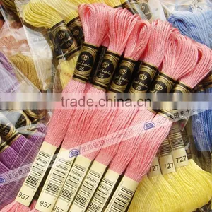 100% Egyptian Long Fibre Cotton 12 Pieces 8 m Cotton Floss Cross Stitch Thread thumbnail-2