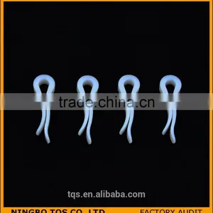 Garment Accessory Without Teeth Shirt Packing White Plastic Clips thumbnail-1