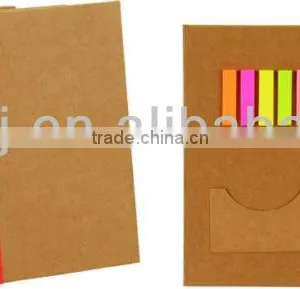 Kraft Cover Recycled Notebook With Sticky Notes&little Pocket 70grams 40sheets 25*15cm thumbnail-1