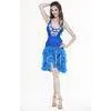 Latin Style Spandex / Cotton Blue Belly Dance Costumes for Practice OEM thumbnail-1