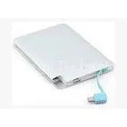 Buit In USB Cable Portable Power Banks 4000mAh Credit Card Size thumbnail-1