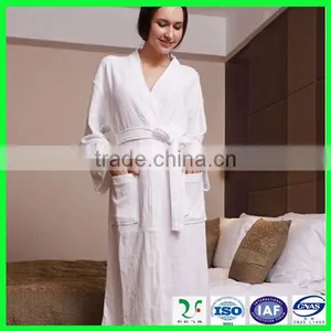 Hotel Luxury Plus Size Cotton Waffle Fabric for Bathrobe thumbnail-1