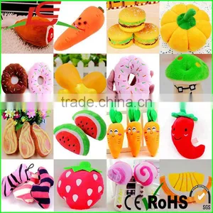 Dog Puppy Pet 3D Vegetable Chicken Carrot Chew Play Squeaky Sound Plush Toys thumbnail-1
