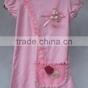 2014 New Style Baby Cotton T Shirt With Bag Design thumbnail-1