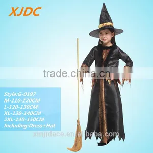 Black Color Long Sleeve Halloween Witches Style Kids Mexican Costumes thumbnail-1