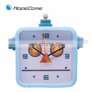 Children Gift Cartoon Animals Silicone Desk Wholesale Clocks thumbnail-2
