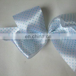 White Bow Tie for Hair With Spot thumbnail-1
