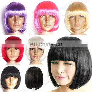 2016 New Arrival Wholesale Cheap Synthetic Hair Multi Color Short Bob Wigs FW2126 thumbnail-1