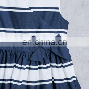 China Supplier Wholesale Fashion Kids V-Neck Sleeveless Baby Dress For Children Girl thumbnail-6