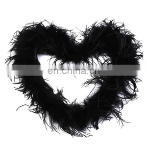 New Arrival Plumage Dyed Black Ostrich Feather Boa thumbnail-2