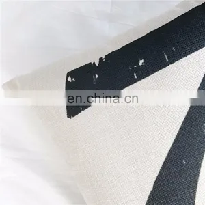Popular Promotional Number Design Cotton Linen Cushion Cover thumbnail-6