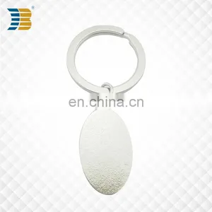 Promotional Oval Shape Custom Painted Metal Keychain thumbnail-3