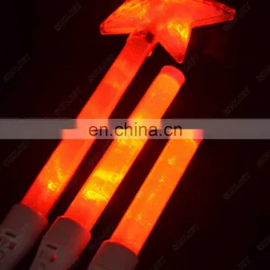 Custom Logo Printing Cheering Red Heart Shaped LED Party Glow Sticks thumbnail-2