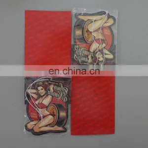 2017 Best Selling Custom Absorbing Paper Hang Car Air Freshener thumbnail-3