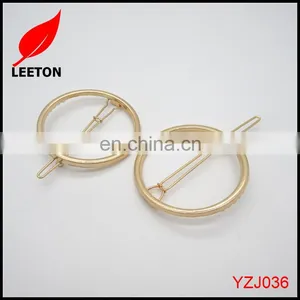 Factory Supply Fancy Metal Round Hair Clip for Women thumbnail-3