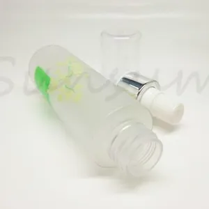 Set Matte Cosmetic Container Silver Lotion Pump Lotion Bottle thumbnail-3