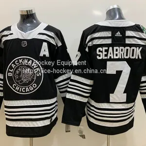 Chicago Blackhawks #7 Seabrook Black Jersey thumbnail-1