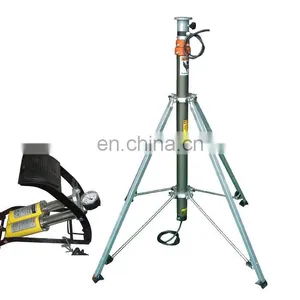 6 Meter Light Weight Portable Foot Pump Tripod Locking Pneumatic Telescopic Mast for Meteorology Use thumbnail-2