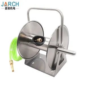 Watering Hose Reel Stainless Steel Heavy Duty Wall-Mounted / Hand-Held Garden Hose Reels for Ground thumbnail-1
