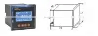 Panel Mount Digital LED dc Multi-function Power Energy Watt Meter PZ2-DE thumbnail-2