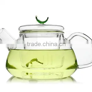 Handmade Gift Clear Glass Infuser Teapot Tea Kettle Maker 300ml thumbnail-1