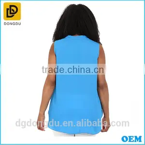2016 Wholesale Clothing Plus Size High Quality Lady Sleeveless Blouse thumbnail-4