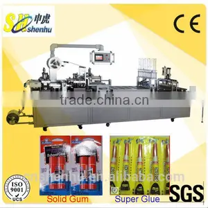 Automatic Soft Plastic-Paper Solid Gum/Super Glue Blister Packing Machine Wholesale thumbnail-1