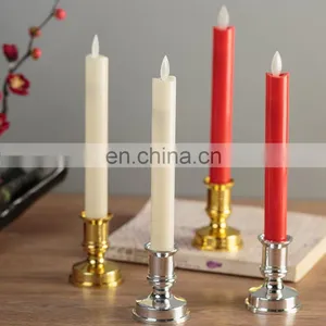 2 Packs Yellow Light Flashing Christmas Led Candle for Events Party Wedding thumbnail-4
