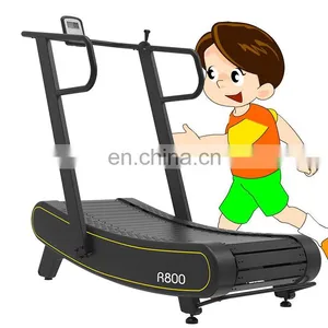 Rongle R800 Semi-commercial Self-powered Woodway Curved Treadmill With Three Levels of Magnetic Resistance Control thumbnail-1