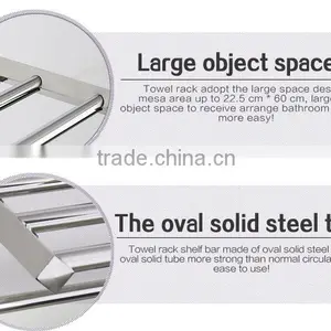 WESDA Houseware Good Quality Stainless Steel and Glass Bathroom Shelf Quality Choice thumbnail-5