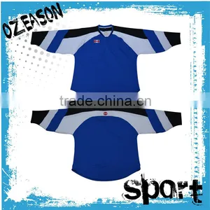 Customized Canadian Flag Plain Blank Ice Hockey Jersey With Embroidery Logo thumbnail-1