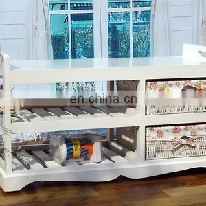 Storage Bench Entryway Shoe Rack Organizer Shelf Seating Furniture Space Saver thumbnail-4