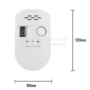 Wired Gas Alarm With LED Display/stand Alone Alarm/Gas Alarm(wechat:13510231336) thumbnail-1