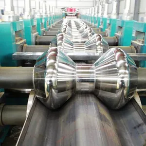 Aluminum-Zinc Alloy Coated Steel Sheet Highway Crash Beams Guardrail 2 or 3 Waves Making Machine Manufacture Machinery Production Line thumbnail-2