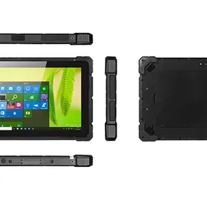 HIDON Factory WIN10 10 Inch Rugged Tablet NFC 2D Barcode Fingerprint Muti-functions Industrial Computer With RJ45 RS232 Ports pc thumbnail-5